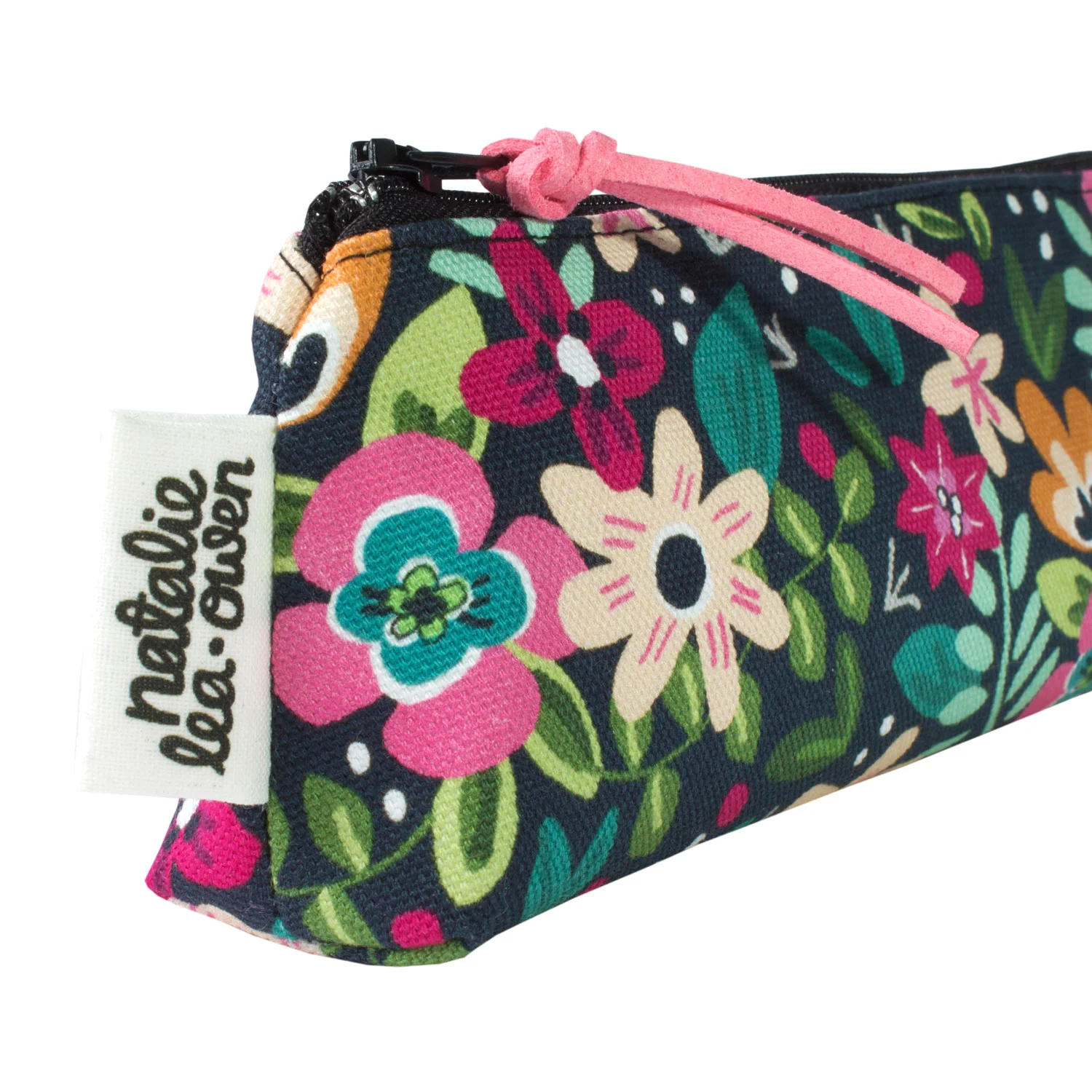 Mini-Makeup-Bag-Black-Retro-Floral-Pattern-Side-Close-Up-Natalie-Lea-Owen.jpg