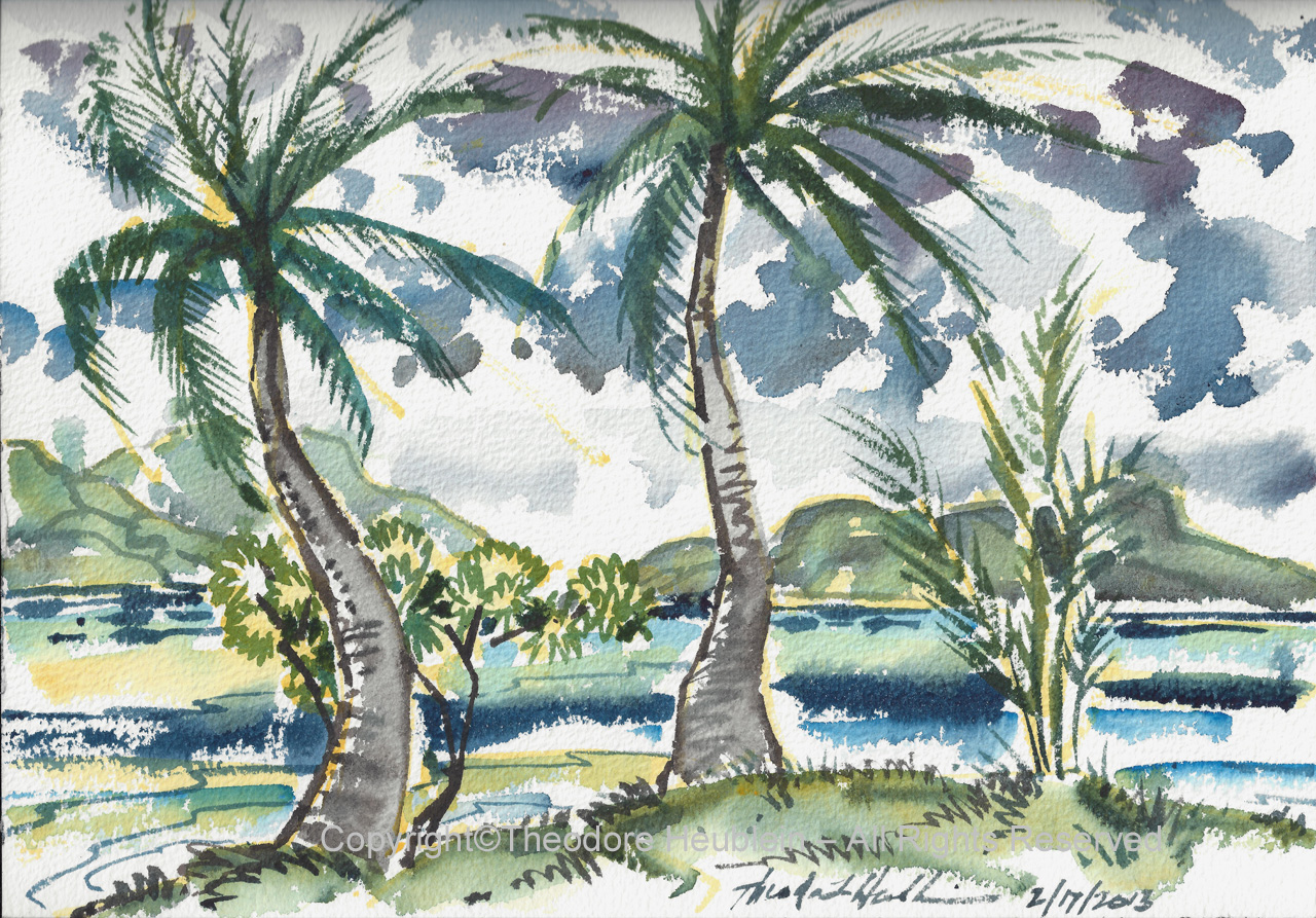 Truk Palm Trees