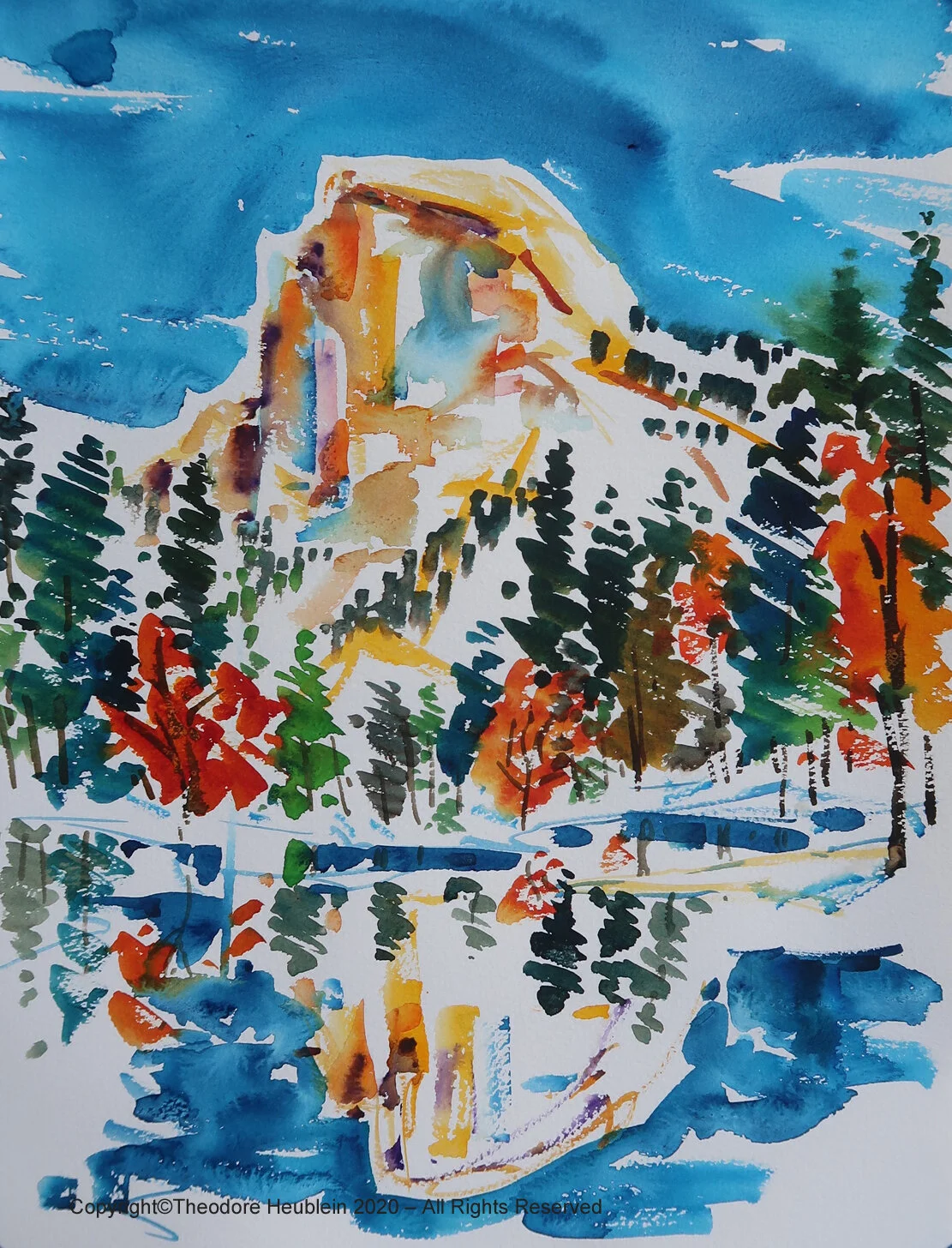 2020 - Yosemite Half Dome from Bridge 