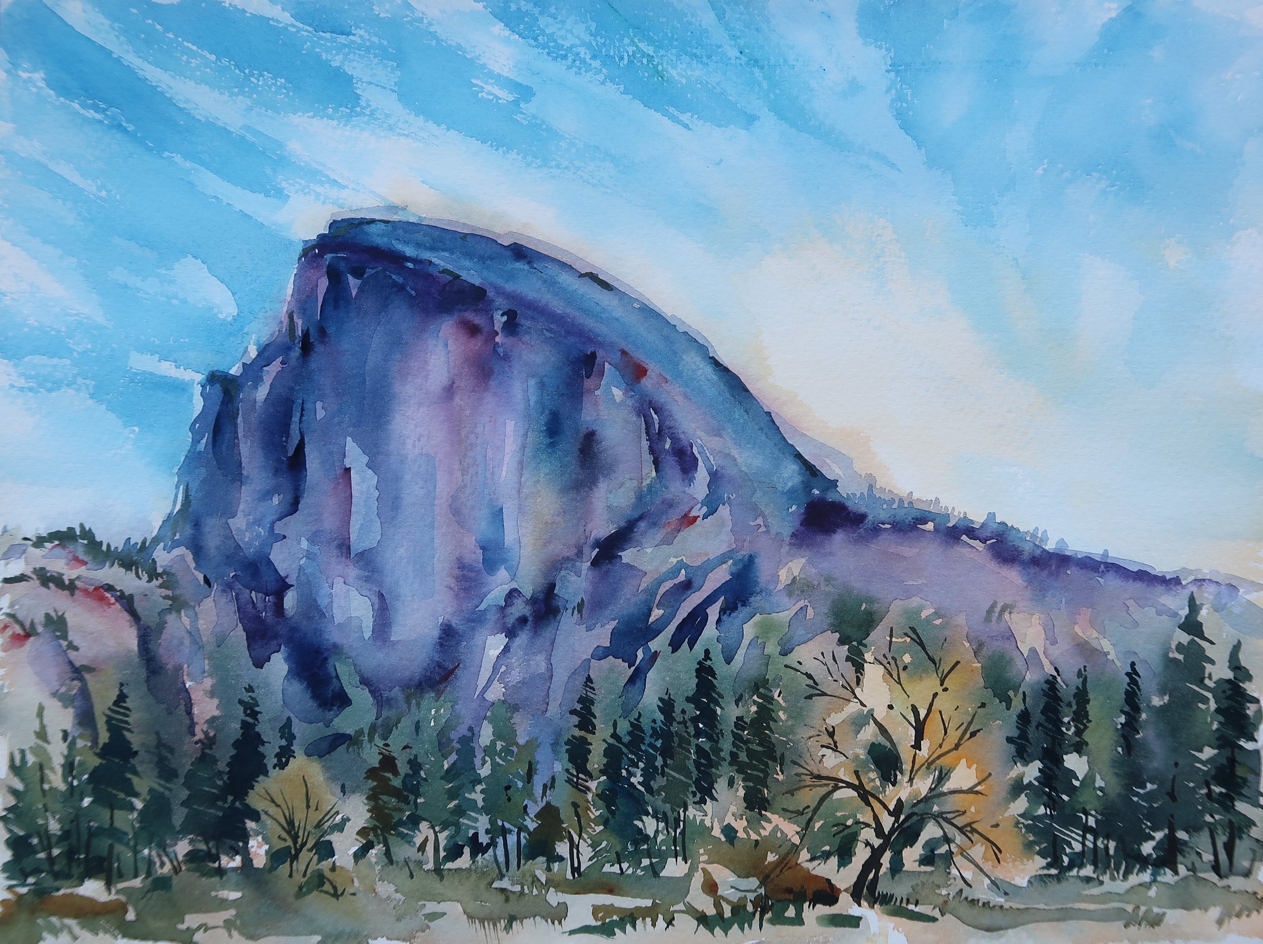 Yosemite Half Dome Dawn Oil 12x16 20221019.JPG