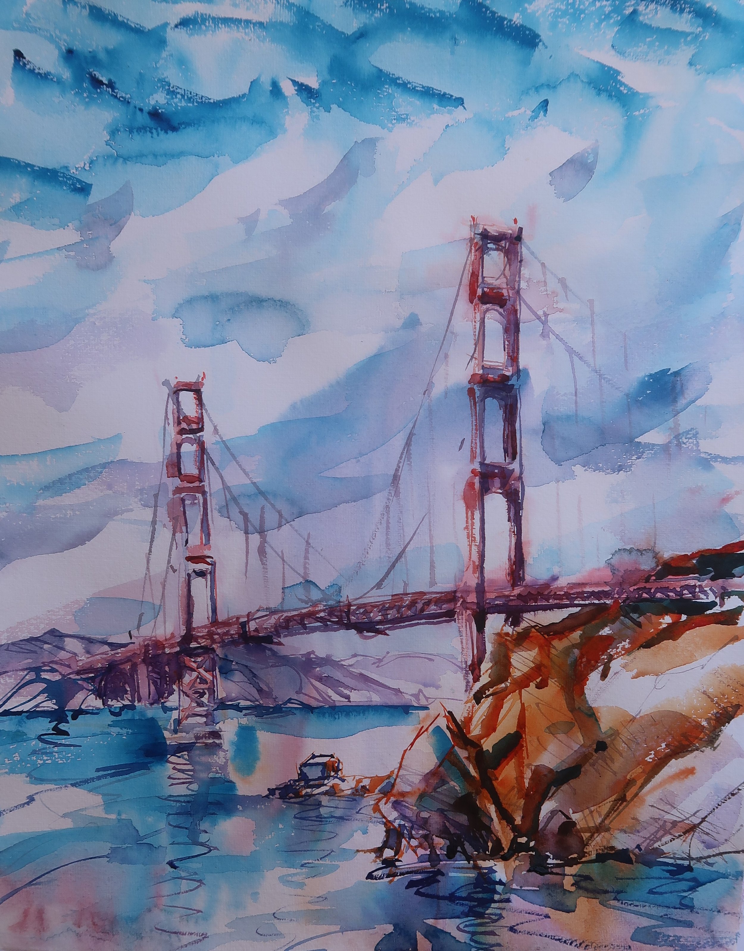 Golden Gate Watercolor 20x16.JPG