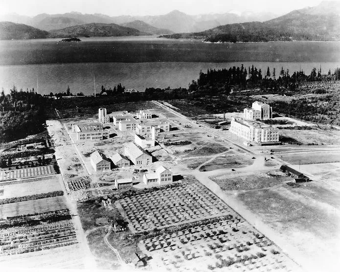 Aerial view of Point Grey Campus, 1925