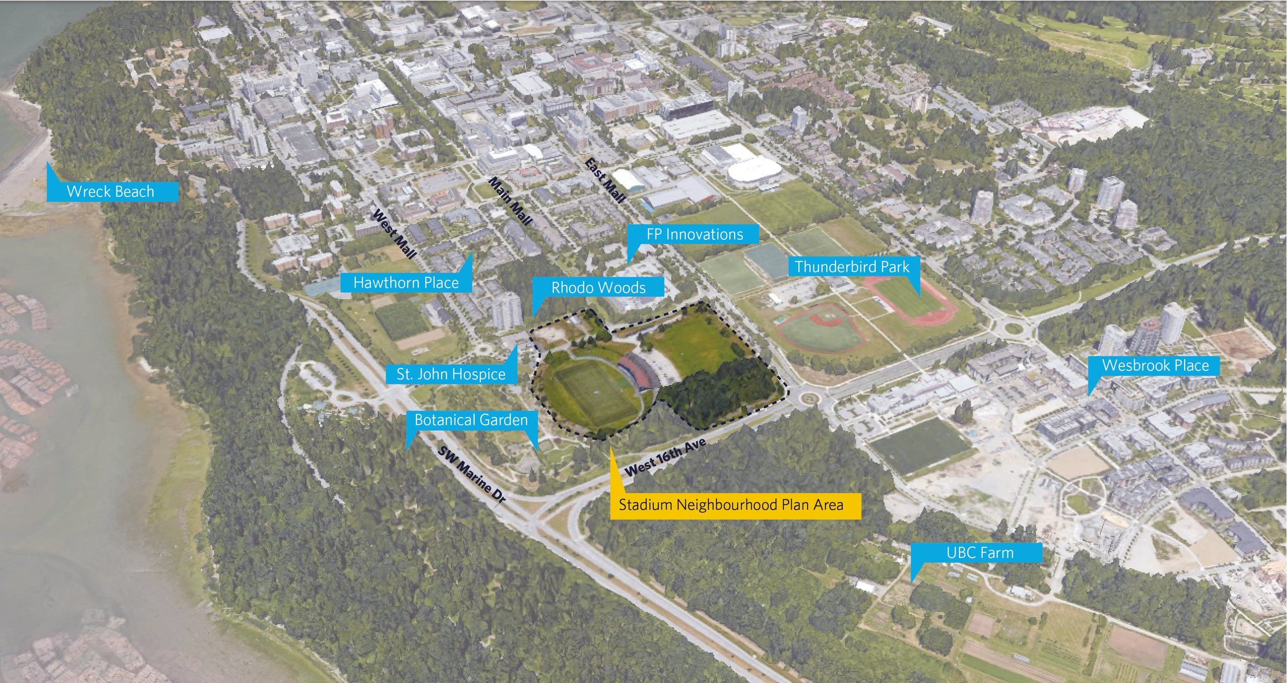 The Stadium Neighbourhood Plan area and adjacencies