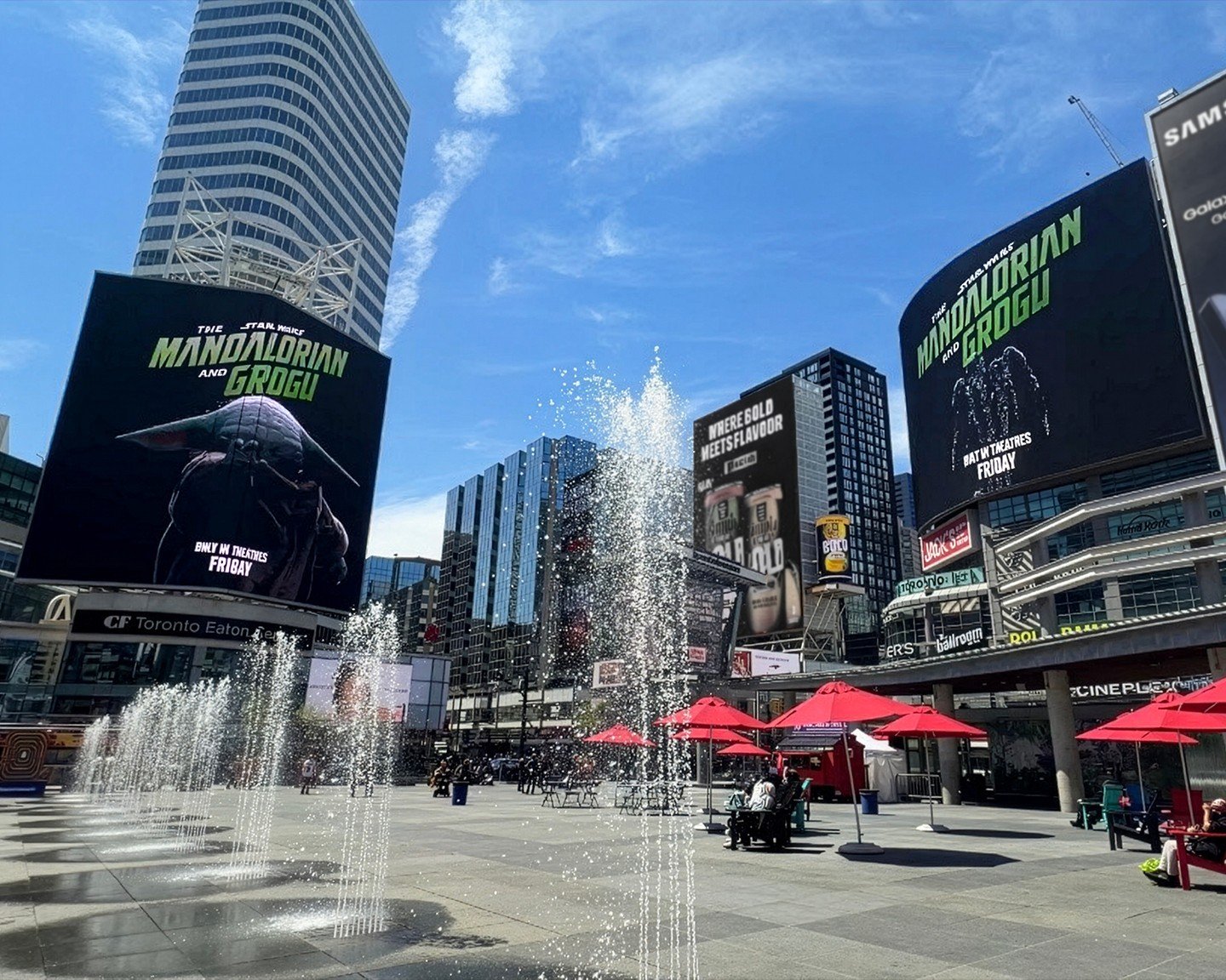 Grogu made quite the splash at Sankofa Square yesterday, controlling our fountains with the Force! ✨ Did you catch him in action? 🤩⁠
⁠
Don't miss Star Wars: The Mandalorian and Grogu, now playing!⁠
⁠
#starwars #themandalorianandgrogu #sankofasquare 