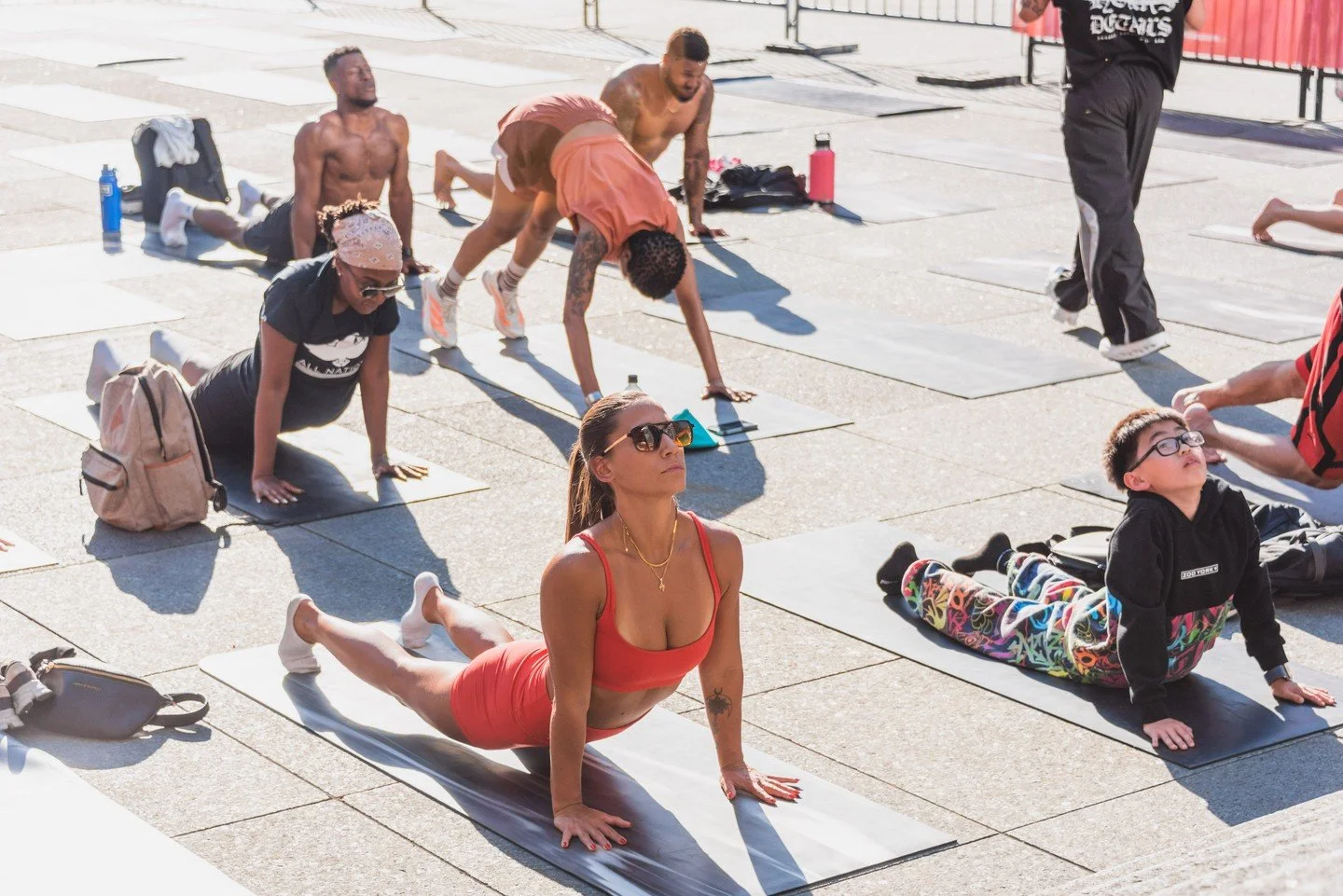 🧘&zwj;♀️ Movement, mindfulness, and community in the heart of downtown Toronto.⁠
⁠
Thank you to everyone who joined us for the first Fitness in the Square session of the #HotSquareSummer season, presented in partnership with @jungle.to &amp; @lulule