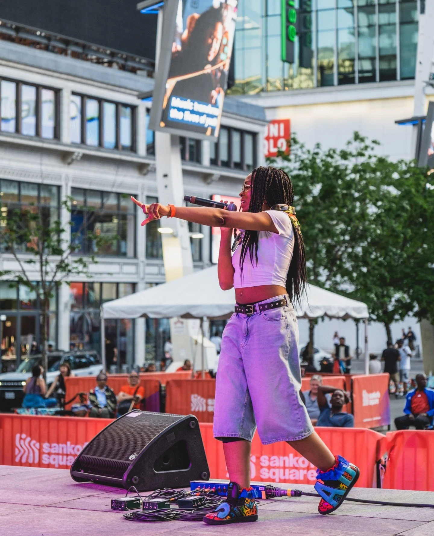 🎶 What an incredible start to Music In The Square!⁠
⁠
A huge thank you to Jennarie (@jennariemusic), JSAL (@iamjsalofficial), and Lowkita (@rudegallow) for bringing their talent, energy, and unforgettable performances to Sankofa Square, and to our p