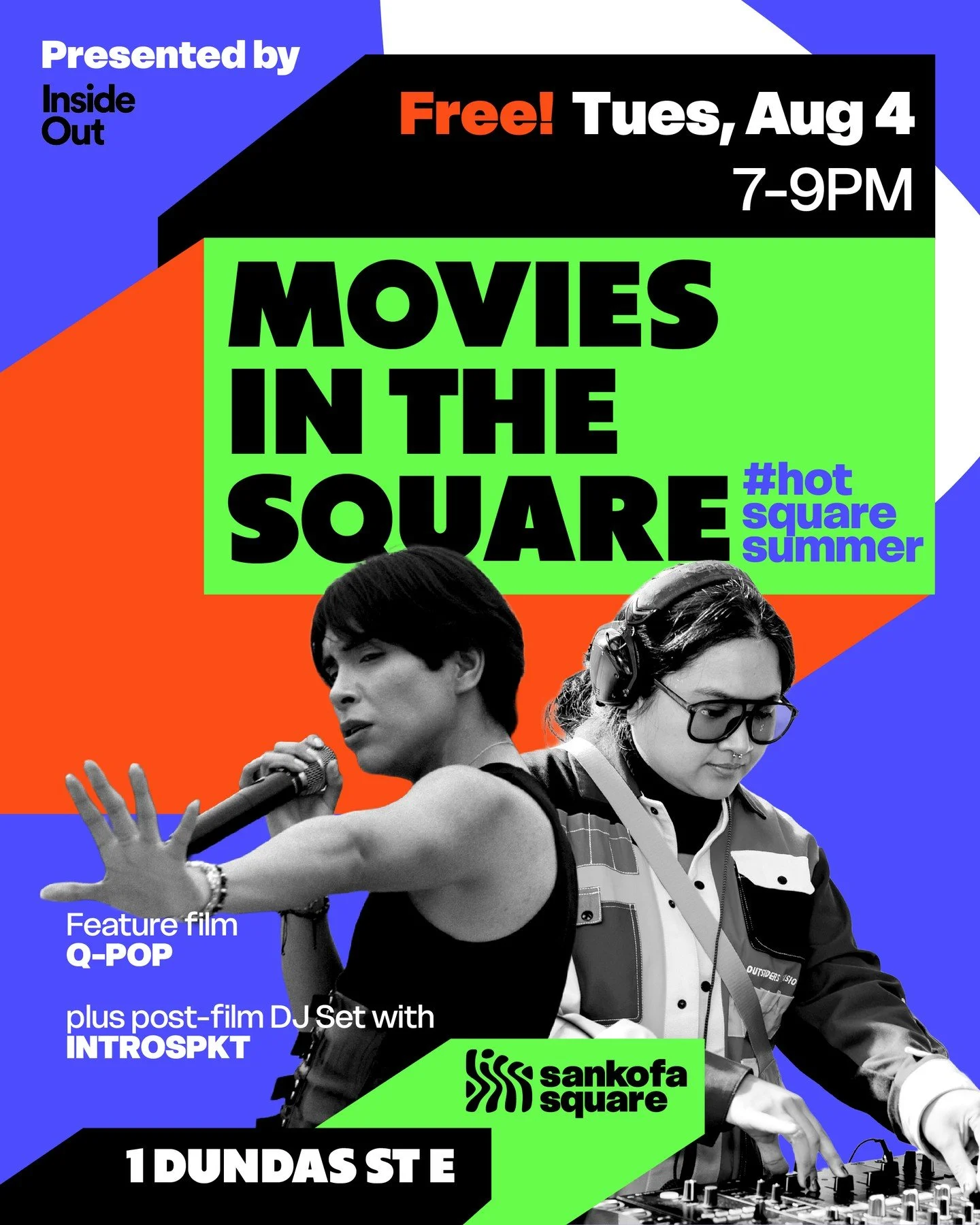 🎬 Movie night meets K-Pop vibes!⁠
⁠
Join us for the final Movies In The Square of the season as part of #HotSquareSummer, featuring a special presentation with Inside Out (@insideoutfestival).⁠
⁠
This month&rsquo;s program begins with Q-Pop (@qpopdo