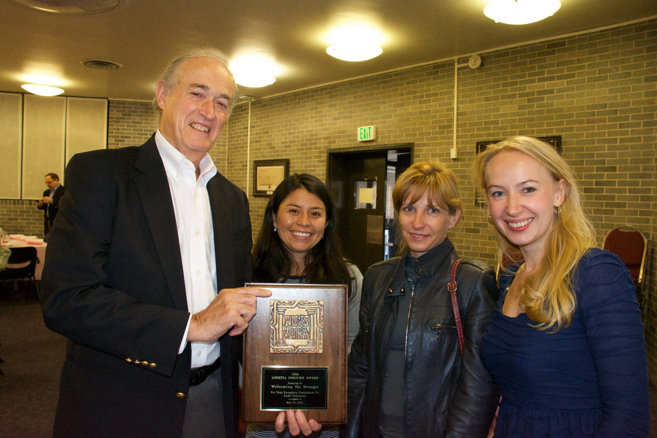 Sturgis accepts an award on behalf of WTS