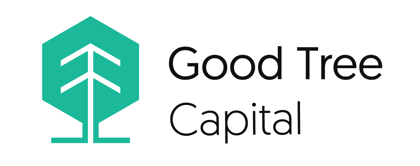 Horizontal transparent tree - logo & text