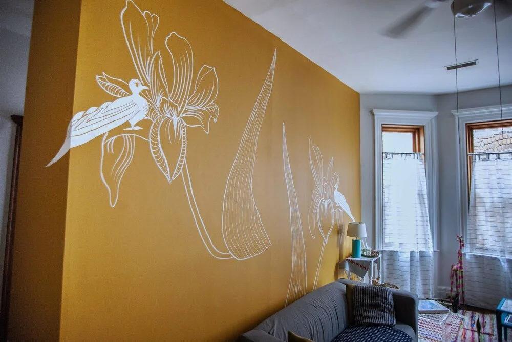 Large Works Pigeon and Iris Mural 2019 1.JPG