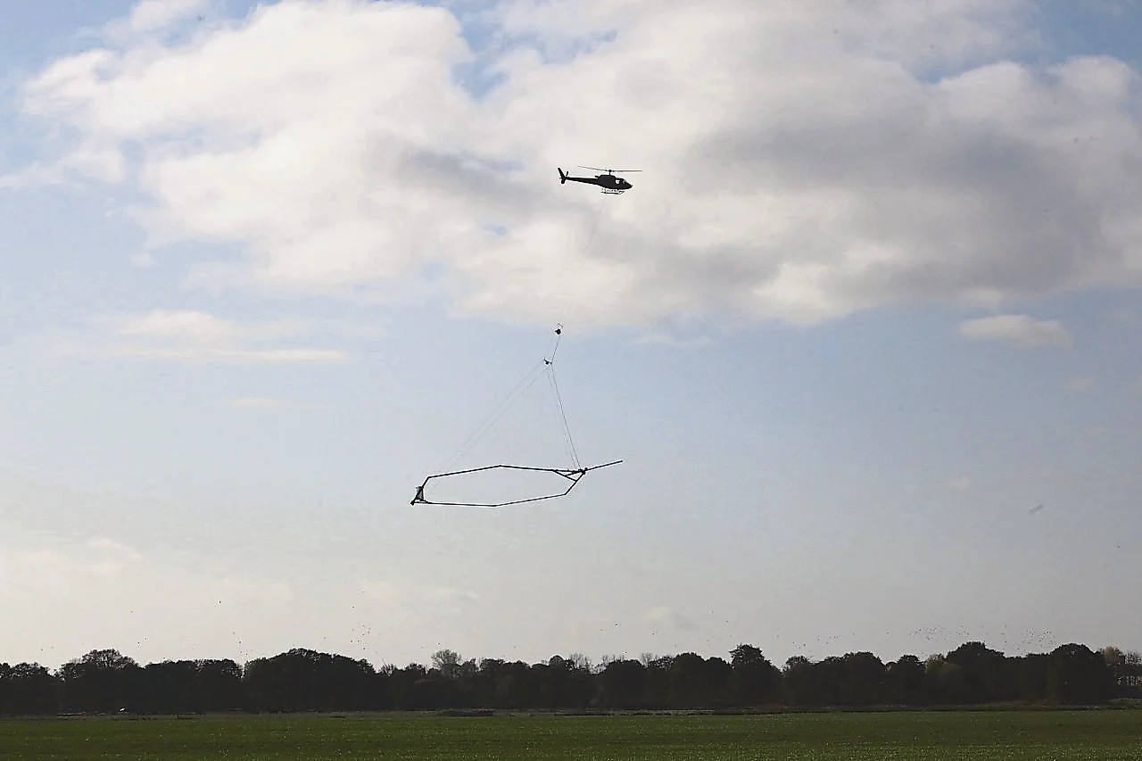 Wenn der Heli tief blicken lässt …