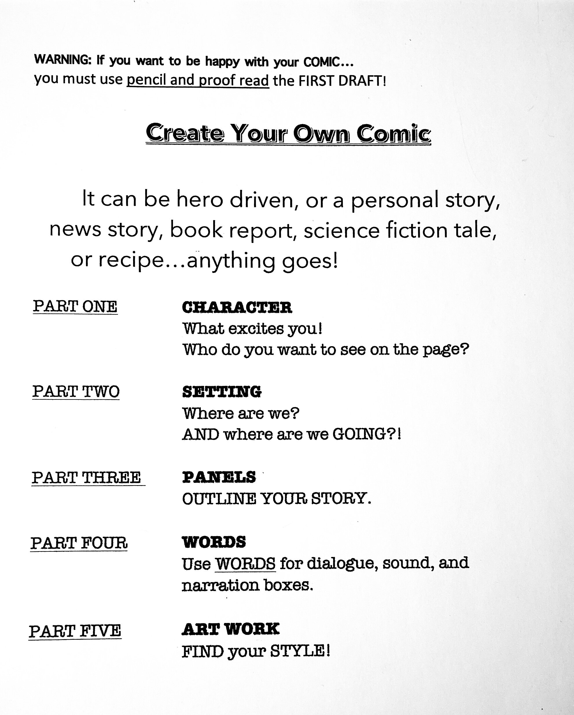 Create A Comic!