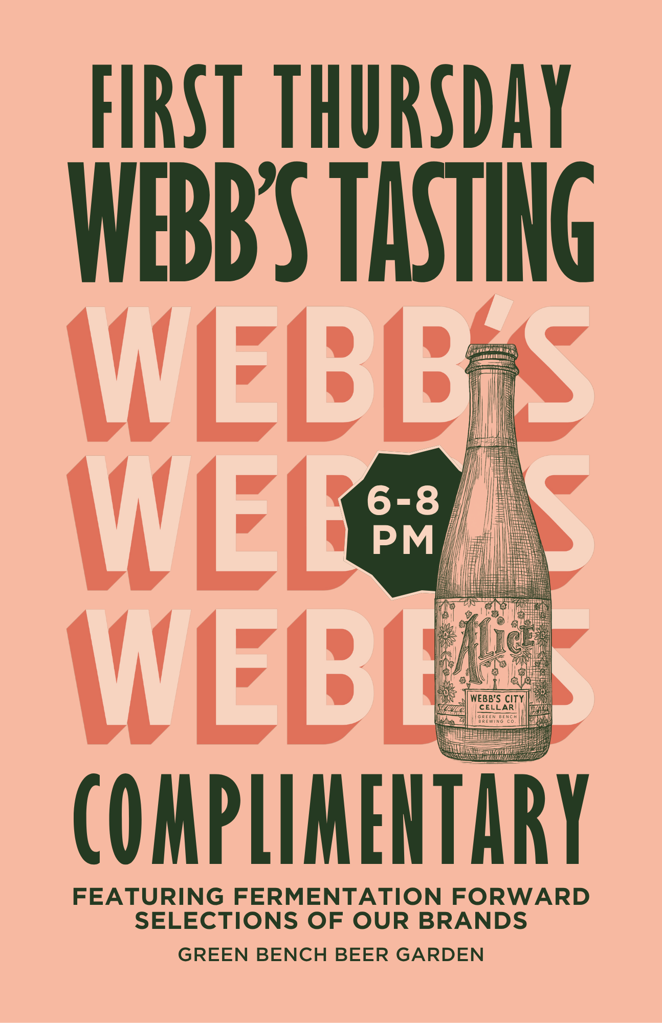 1st Thursday Webb's Tasting