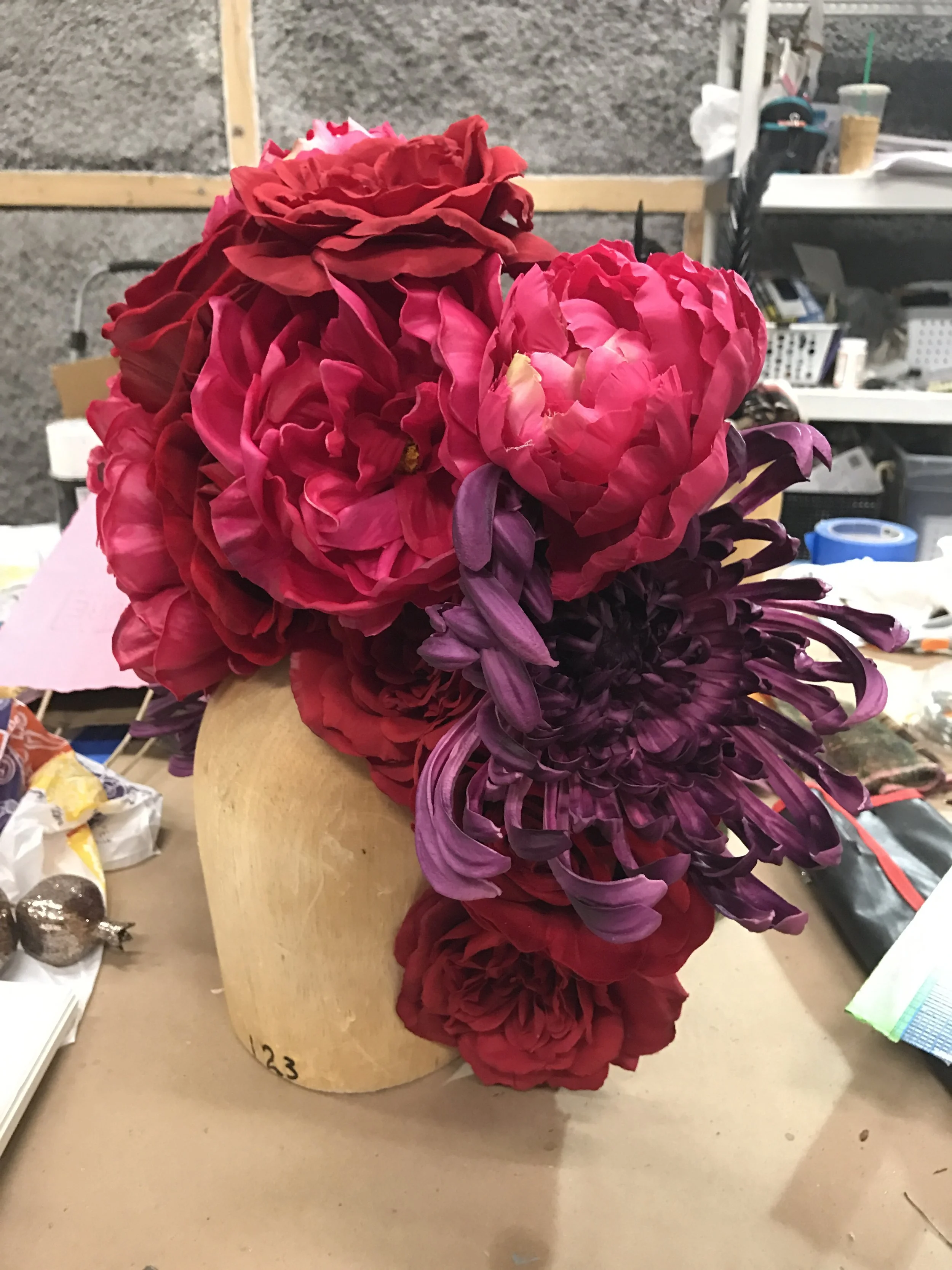 Headpiece for can-can Dancer WIP- Underground 2016