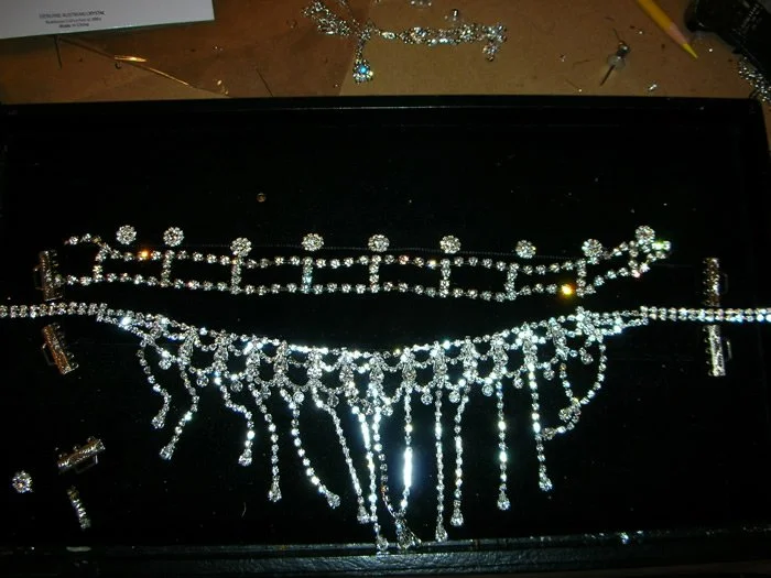 Necklace WIP for Angela Gheorghui in La Traviata at The Met Opera
