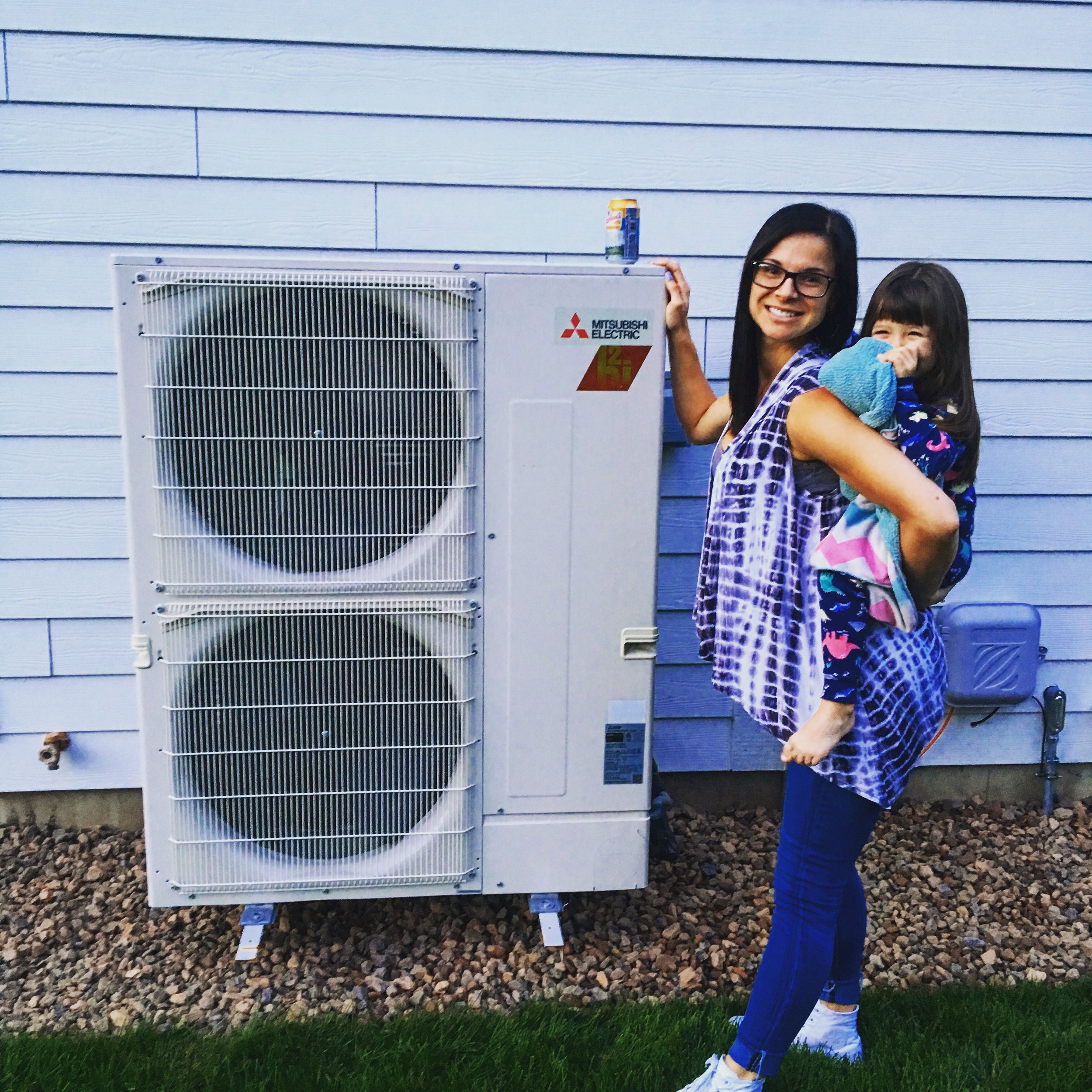 Mitsubishi Hyperheat HVAC Ductless System in New Construction Home Bourbonnais, IL 60914