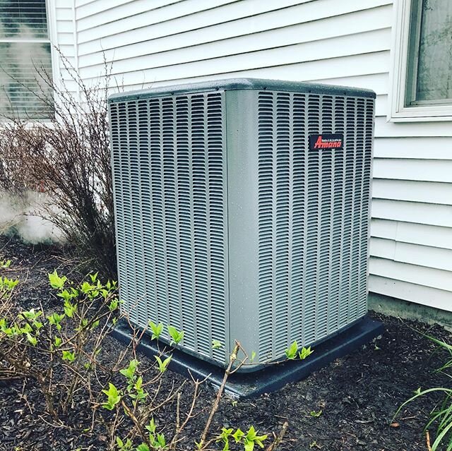 2 stage 96% variable speed comfort net w/ 2 stage 16 seer ac. Sidenote: not my water heater gas line! 😂 #hvac #hvaclife #hvacservice #hvacinstall #amana #highefficiency