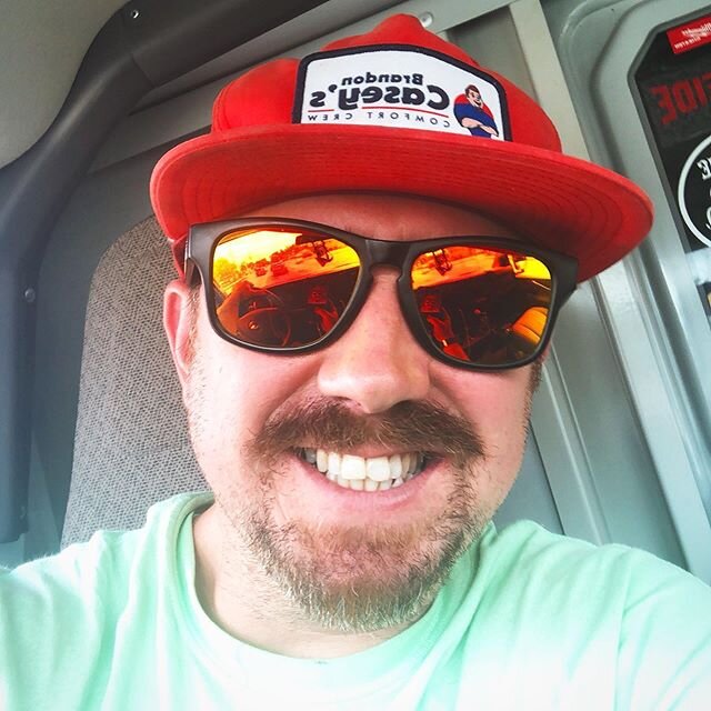 New glasses Goofin.  New shades, same stache. #hvac #hvaclife @heatwavevisual