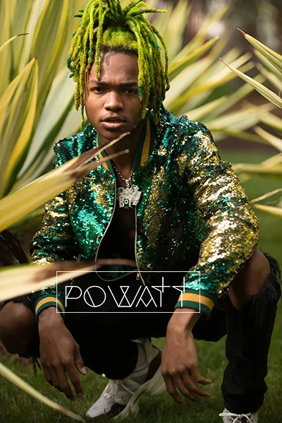 POWATT GREEN AND GOLD SHINE BOMBER