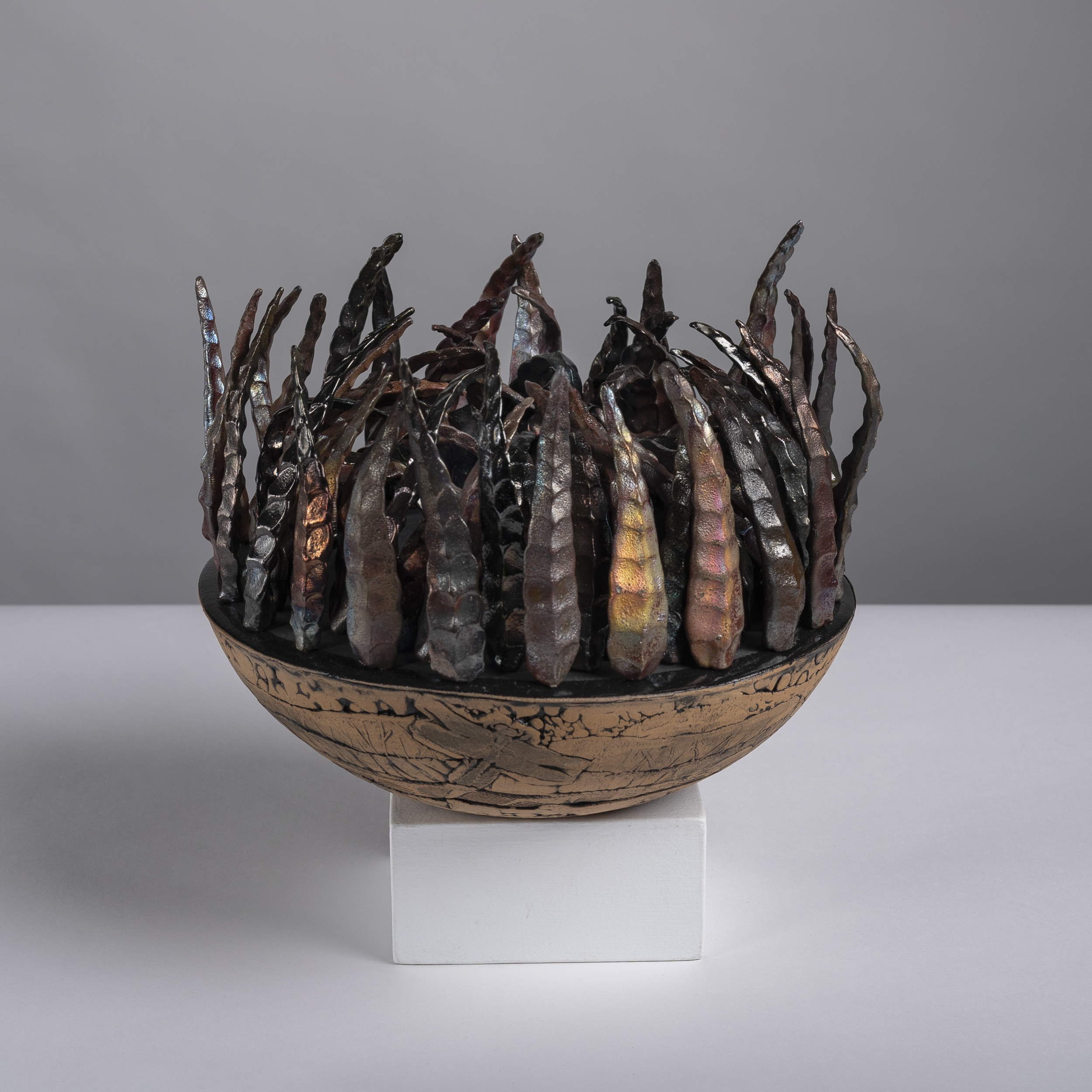  Christie Gruppe   Resilience   Raku and stoneware  30 cm dia 