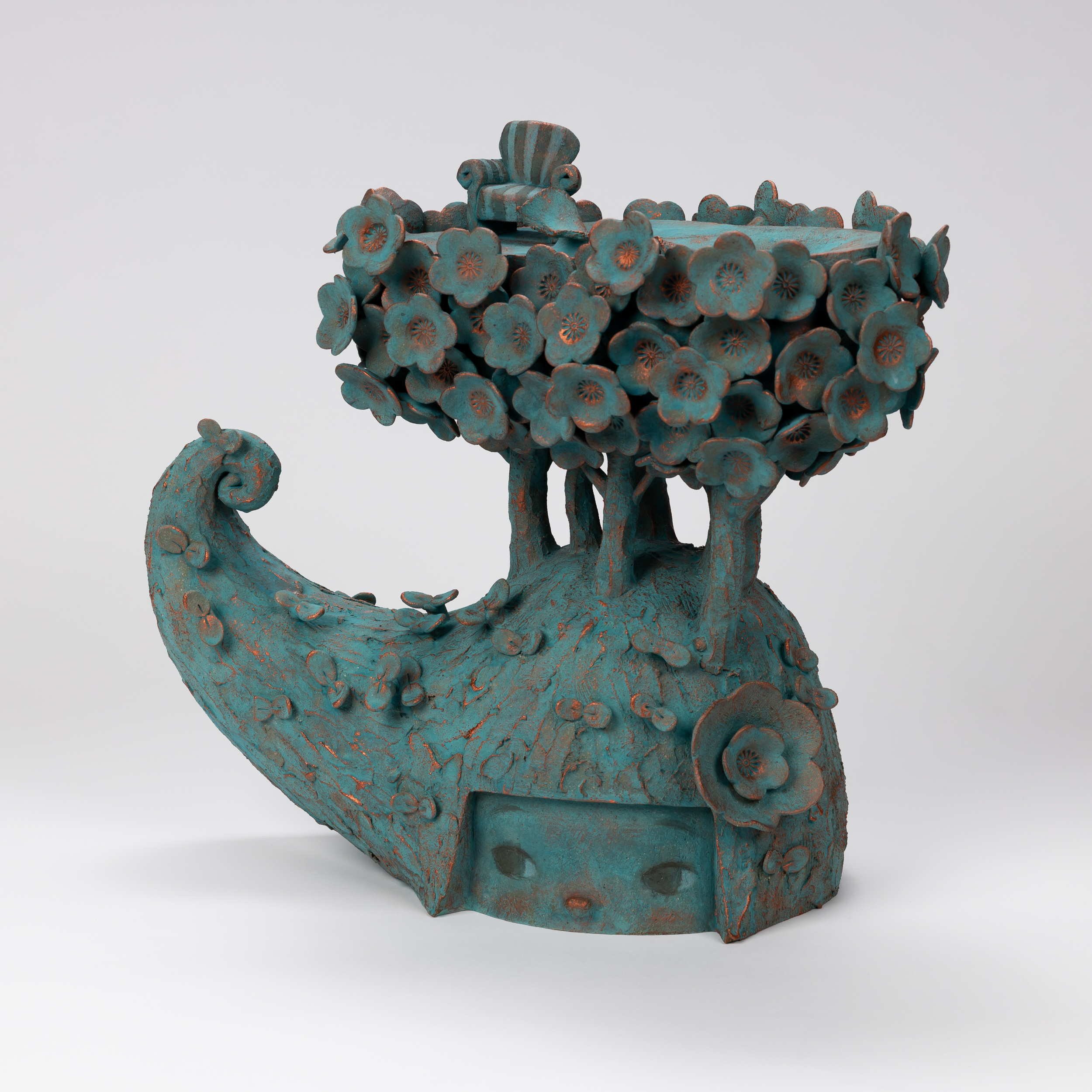  Genie Kim   Still, It Grows    Stoneware  41 cm ht 