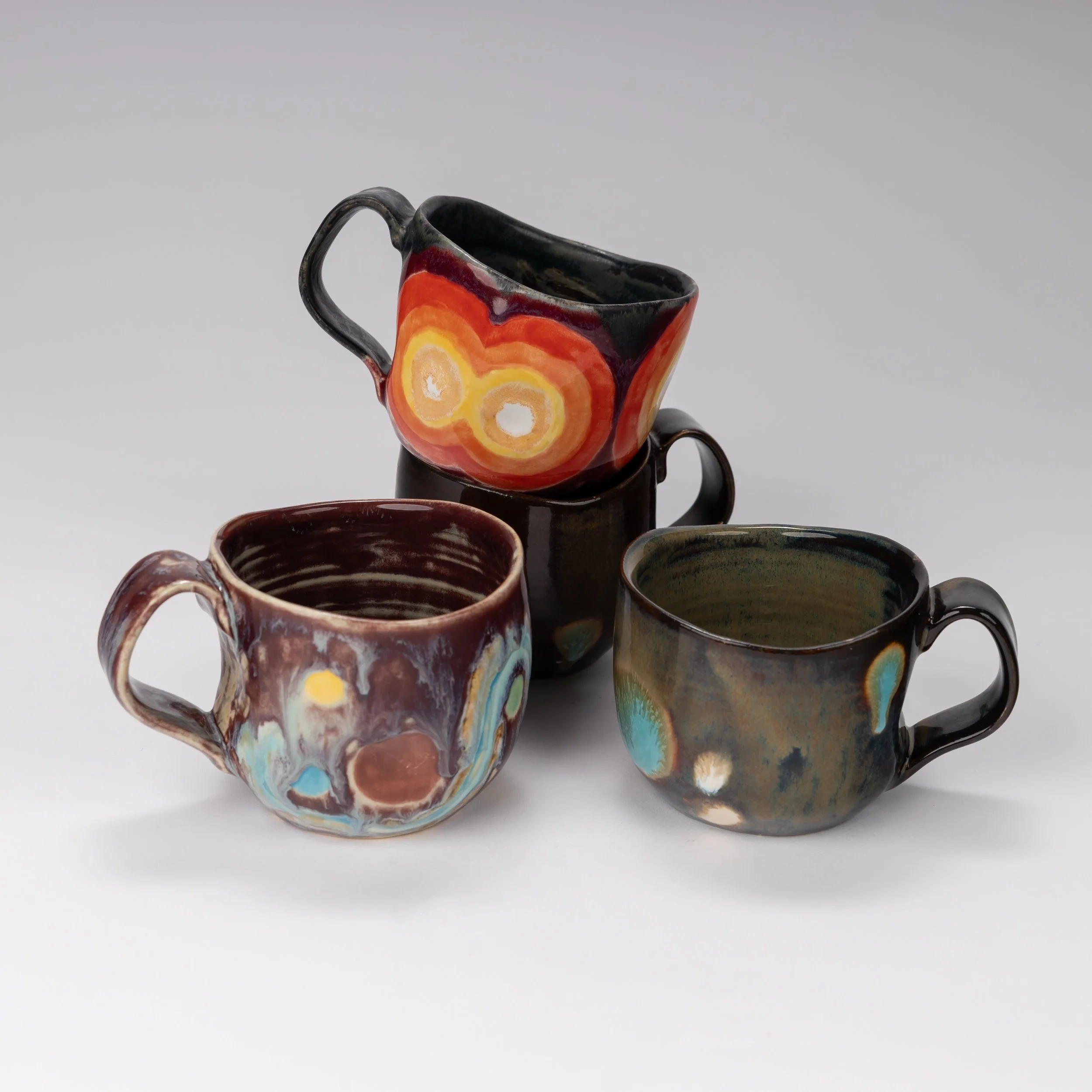  Cas Bolland   Mugs    Stoneware  12cm ht 