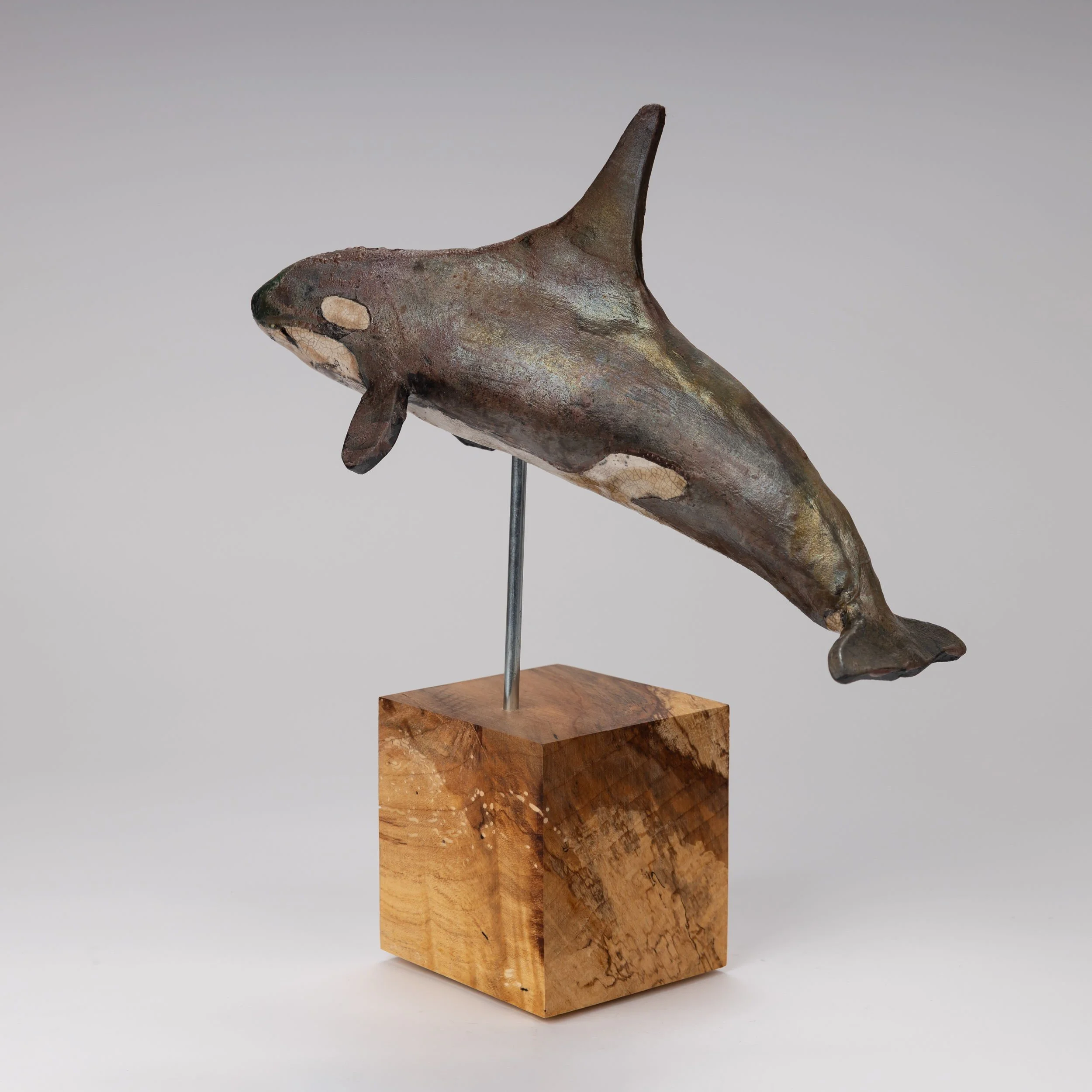  Joseph Sawicki   Orca    Raku  39cm ht 