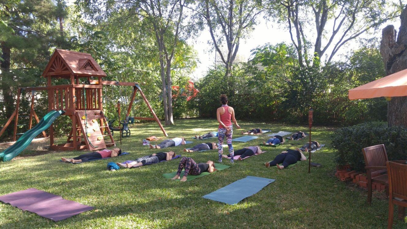 Backyard Birthday Yoga Party