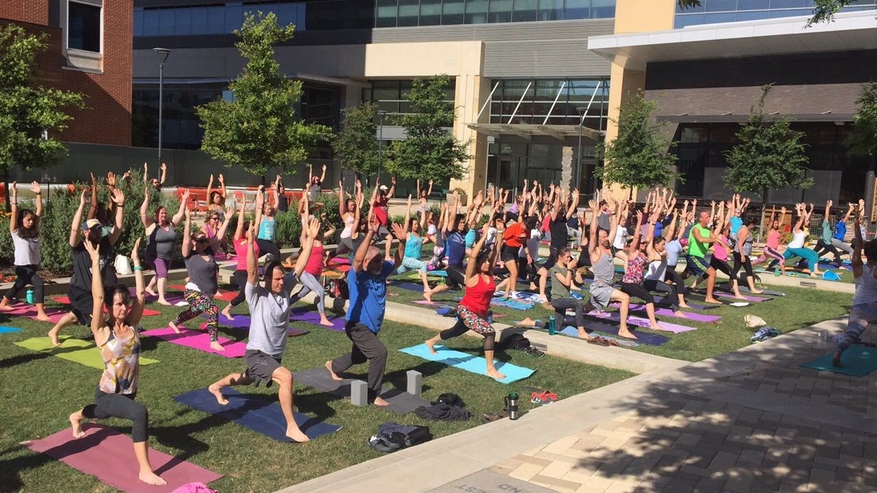 Yoga in the Plaza, Richardson, TX 