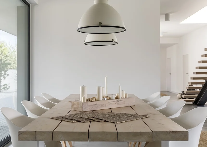 There was a time when pairing things like modern chairs a rustic farm table just wasn't done...