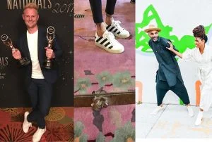 Some days/most days: Bobby Berk, Kelly Wearstler and Niya Bascom of ishka Designs all wear kicks. (photos from their Instagrams)