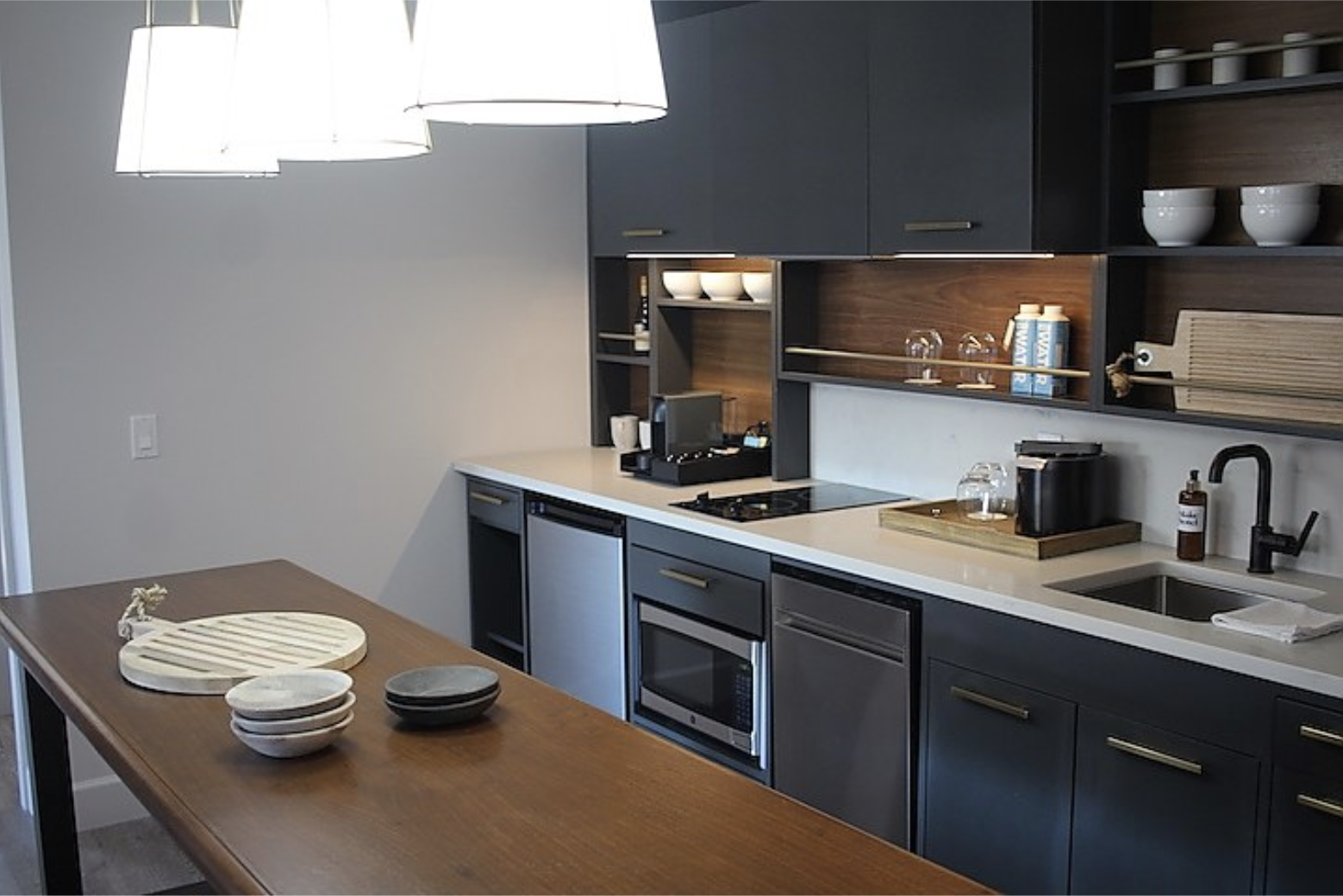 HVS Design sourced Kenyon 2-burner cooktops for the Haven Suites at the Blake Hotel . Photo Courtesy of The Blake Hotel.