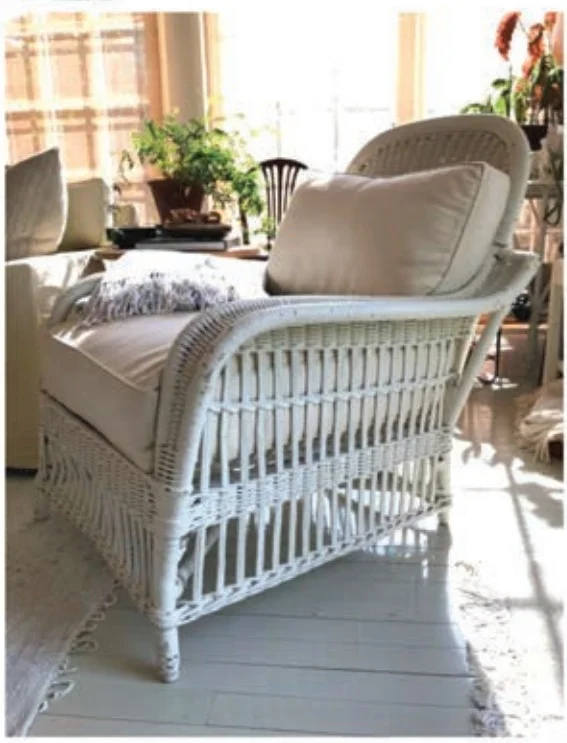 The vintage chair that inspired Thomas O’Brien’s Mainland Wicker collection for Century. ( Photo courtesy of centuryfurniture.com)