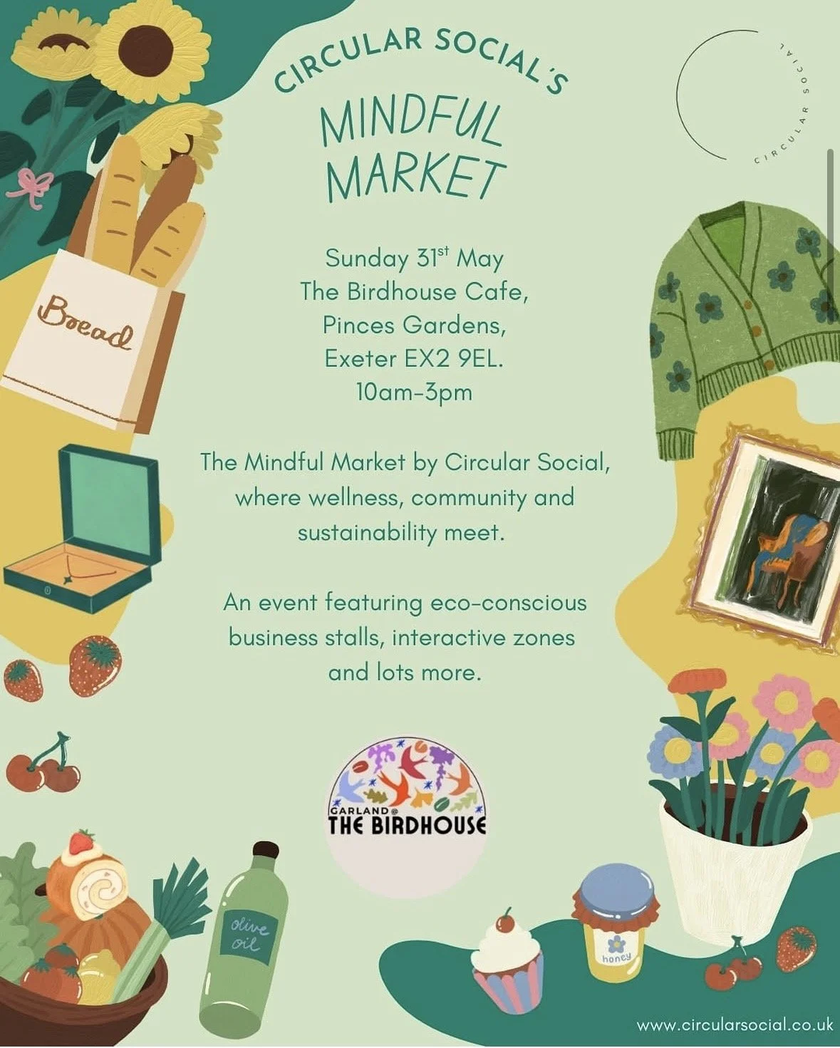 Circular Social's Mindful Market @ The Birdhouse Cafe, 31st May 2026