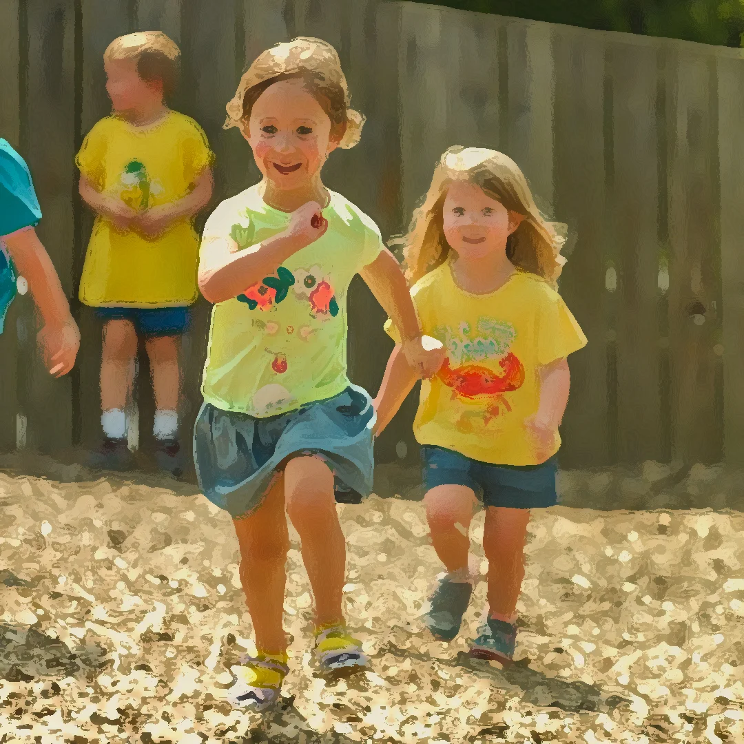 GirlsRunningonPlaygroundTreated.jpg