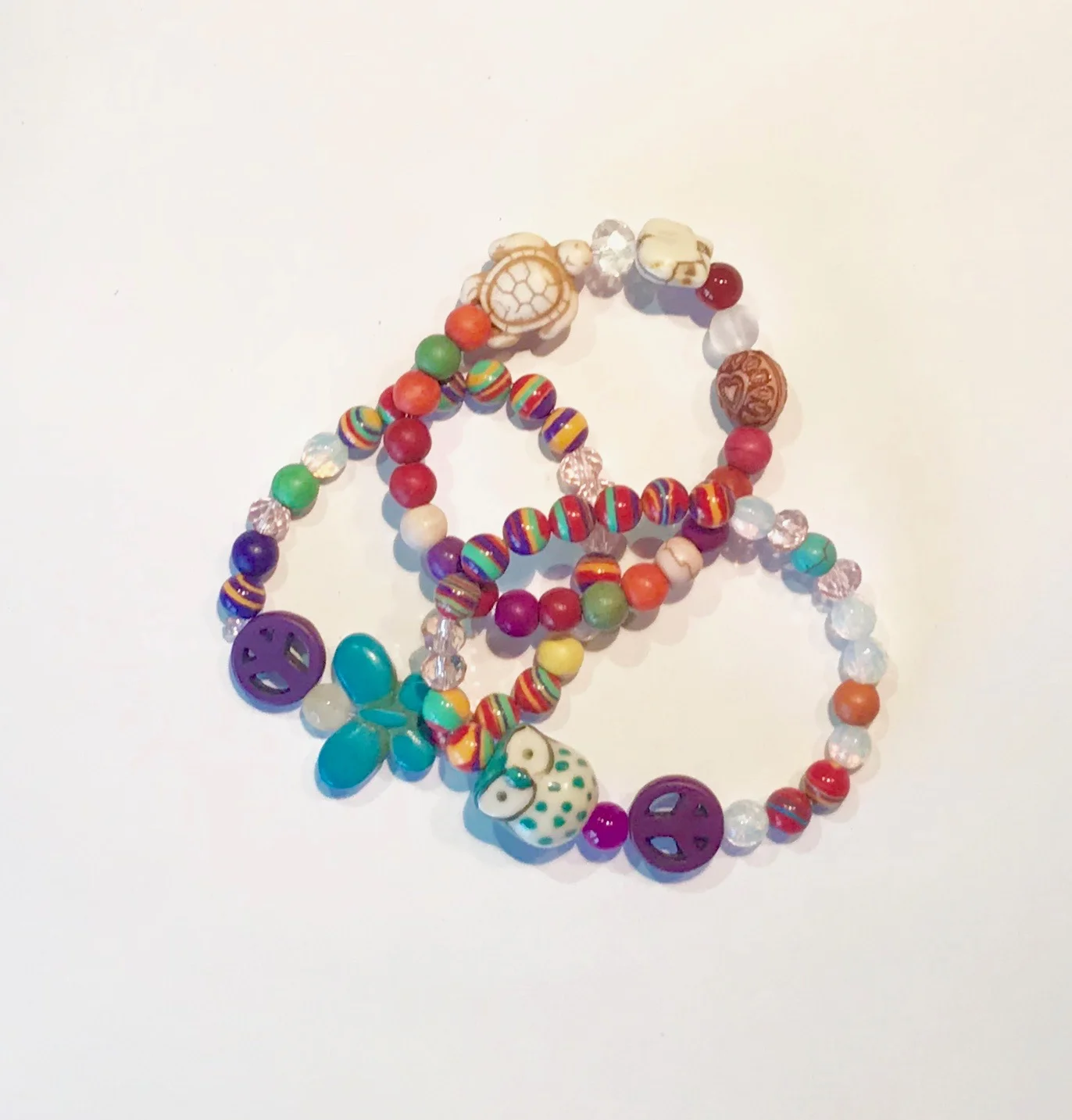 Each Te amo bracelet is one of a kind.