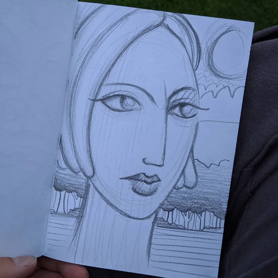 #endofsummer #sketch #parkdrawing