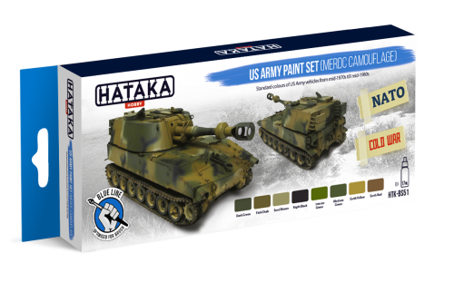 HTK-BS51 US Army paint set (MERDC camouflage)