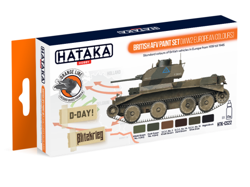 HTK-CS22 British AFV paint set (WW2 European colours)
