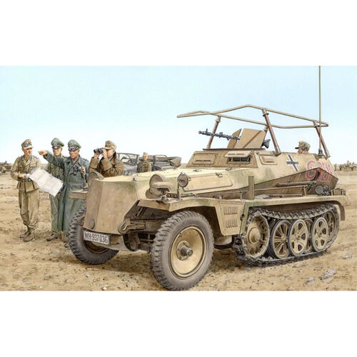 1:35 Dragon DN6939 Sd.Kfz.10 1t halftrack towing a 10.5cm le.FH.18 howitzer