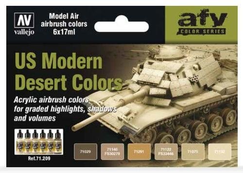 Vallejo Model Air Set 71156 USAF Colors Gray Schemes from 70's