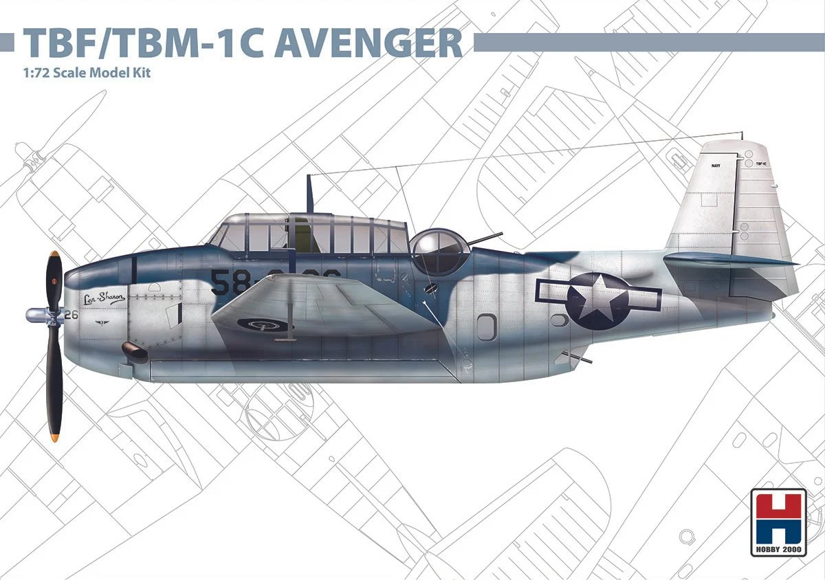 Hobby 2000 1/72 Grumman TBF/TBM-1C Avenger (ex Hasegawa)