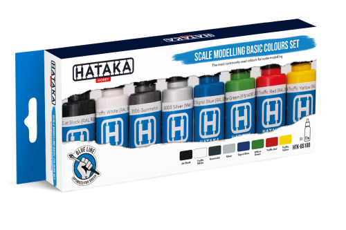HTK-BS100 Scale modelling basic colours set