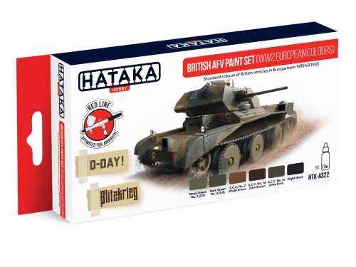 HTK-AS22 British AFV Paint Set (WW2 European Colours)