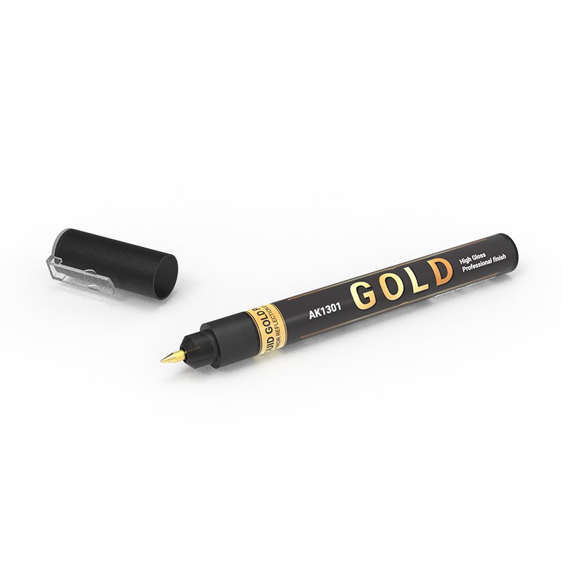 AK Interactive AK1301 METALLIC LIQUID MARKER – GOLD