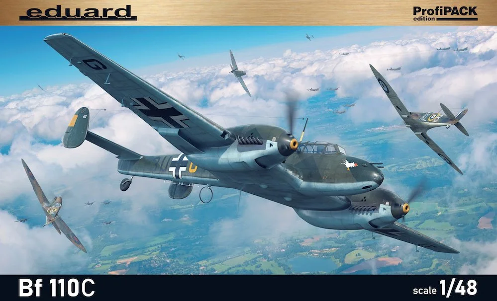 Eduard 1/48 Messerschmitt Bf-110C ProfiPACK edition kit