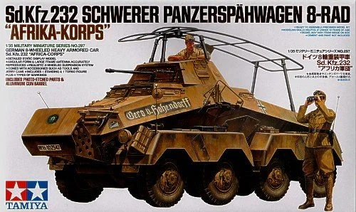 Tamiya TA35297 1/35 German Sd.Kfz.232 Panzerspahwagen 8 Rad DAK/Afrika Korps version