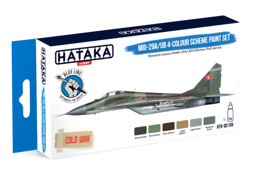 HTK-BS105 MiG-29A/UB 4-colour scheme paint set