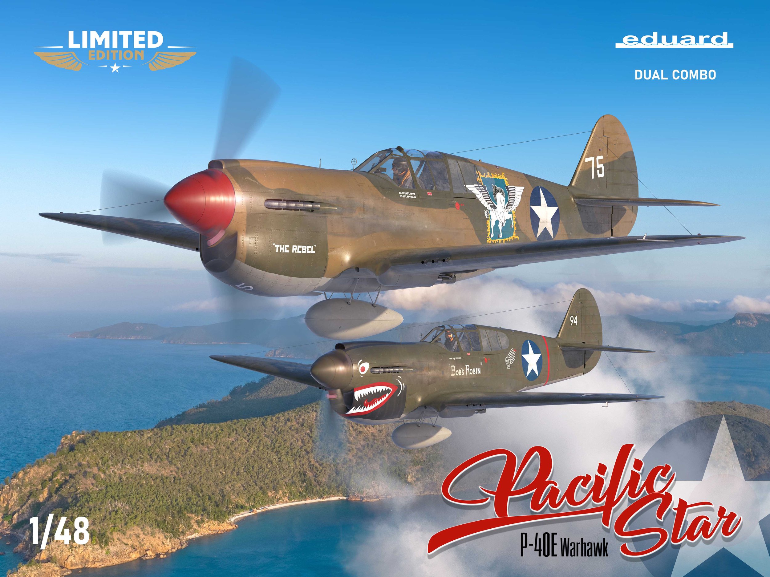 Eduard 1/48 PACIFIC STAR Curtiss P-40E Warhawk DUAL COMBO