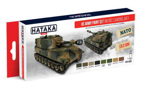 HTK-AS51 US Army paint set (MERDC camouflage)